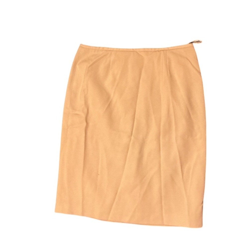 East 5th Beige Faux-Leather Pencil Skirt